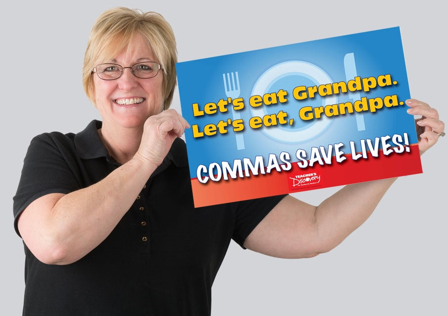 Commas Save Lives Mini-Poster