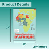 French-Speaking Africa Poster for French Classrooms
