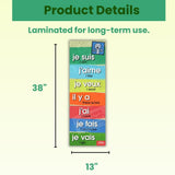 Teacher’s Discovery French Super 7 Present Tense Skinny Poster for French Classrooms