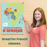 French-Speaking Africa Poster for French Classrooms