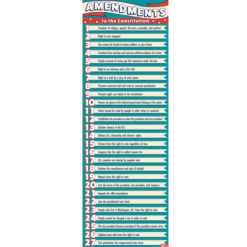 27 Amendments Skinny Poster