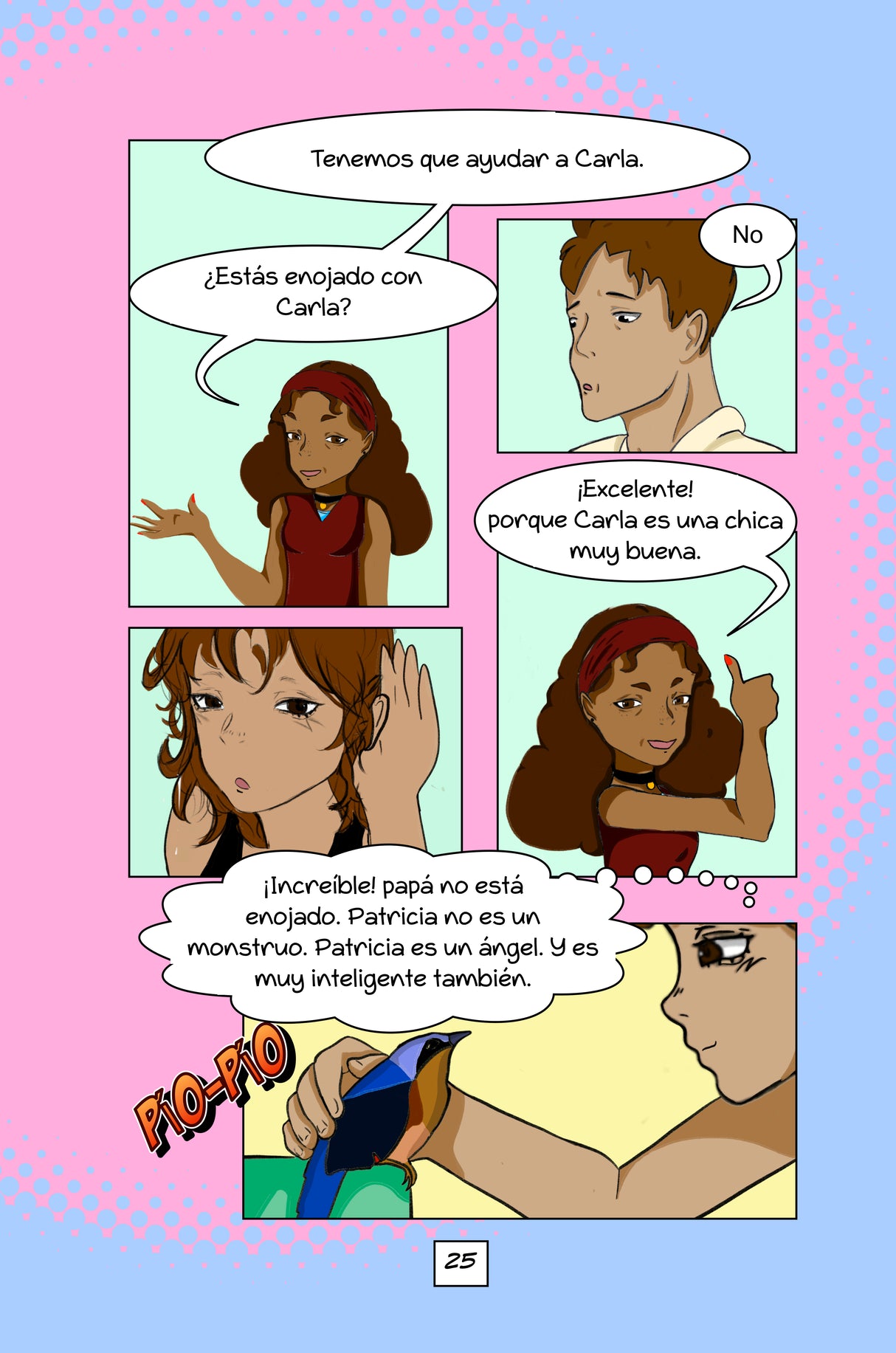 Carla no habla: Una novela gráfica para aprender español - Level 1 - Spanish Graphic Novel by Veronica Moscoso