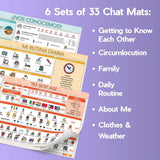 Dynamic Language Class Chat Mats Set of All 6 Tear-Off Pads of 100