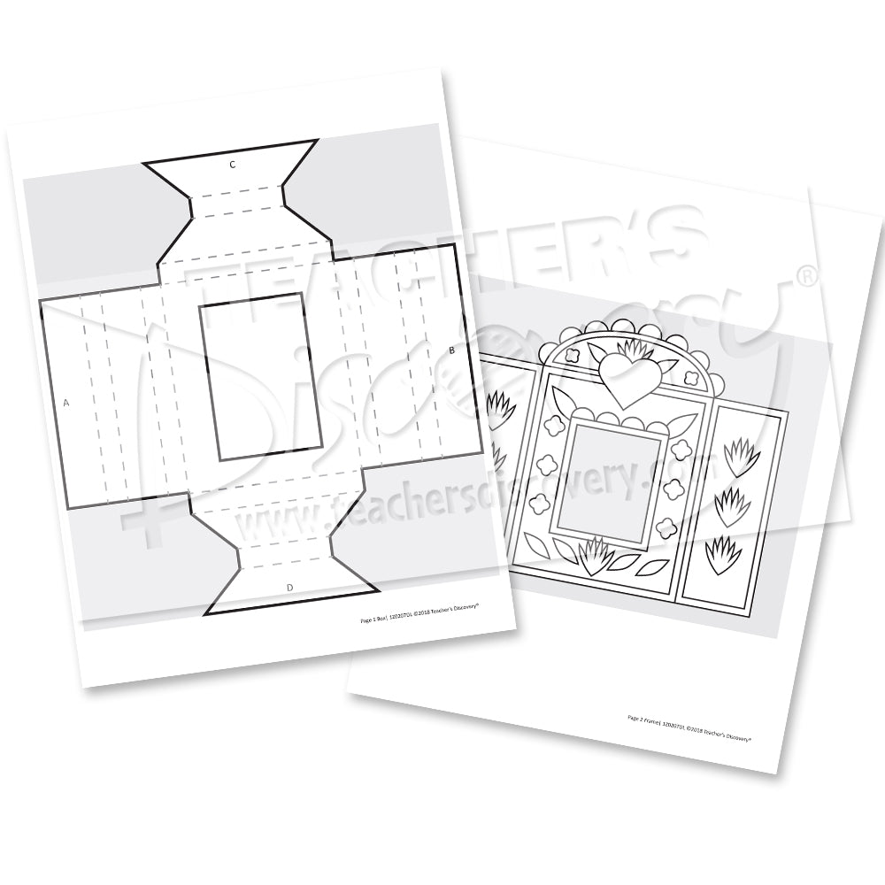 Paper Fold nicho Ready-to-Color Printable Download