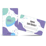 French Valentine's Day Cards - Set of 30