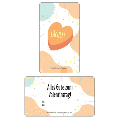 German Valentine's Day Cards - Set of 30