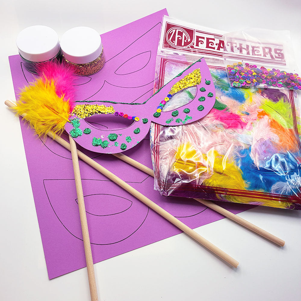 Mardi Gras Mask Kit
