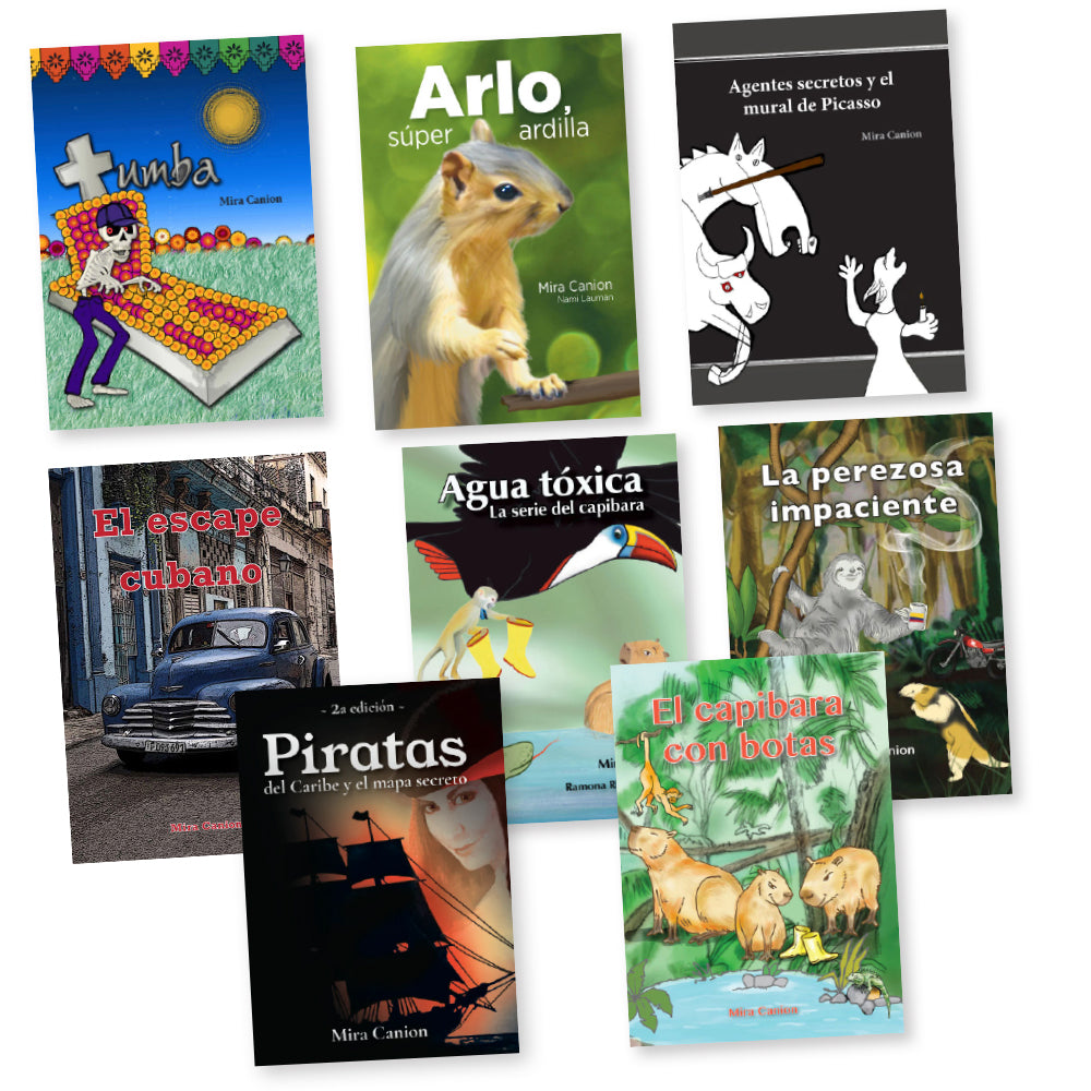 Mira Canion Spanish Level 1 FVR Library Bundle includes 15 titles.