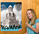 Quito Cathedral Ecuador Travel Poster