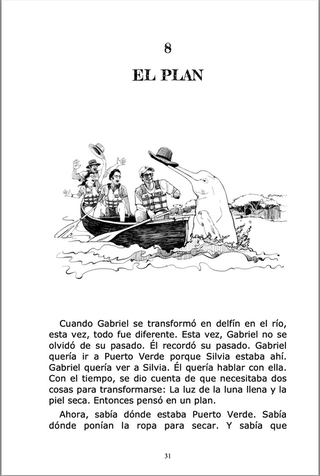 El delfín mágico de la Amazonía - Level 3 - Spanish Reader by Veronica Moscoso