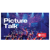 Picture Talk en español Spanish teaching resource with 25 high-interest images and guided discussion prompts for building conversational skills in the target language.