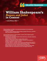 Related Readings: William Shakespeare's Romeo and Juliet in Context Book