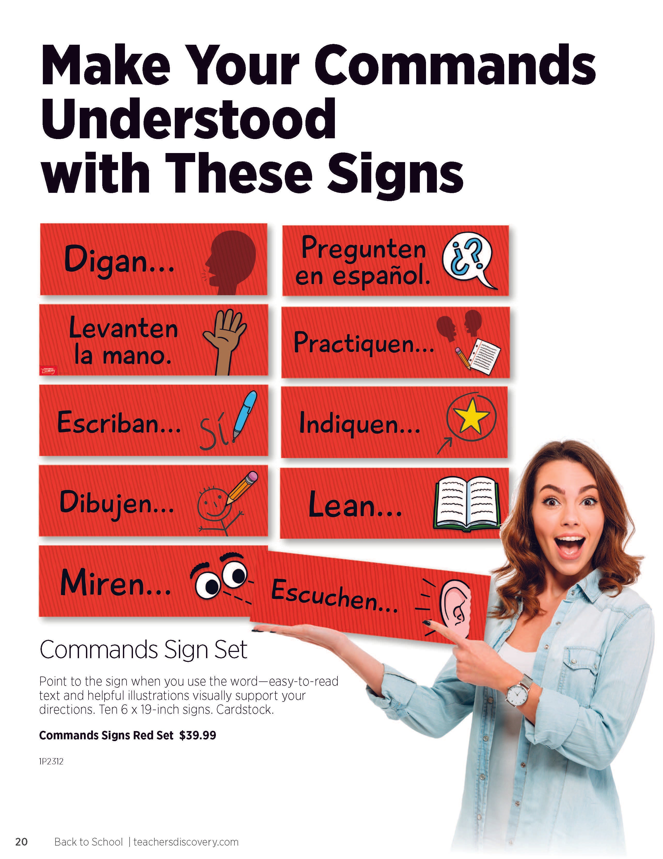 Back to School Resources Spanish Catalog Teacher's Discovery