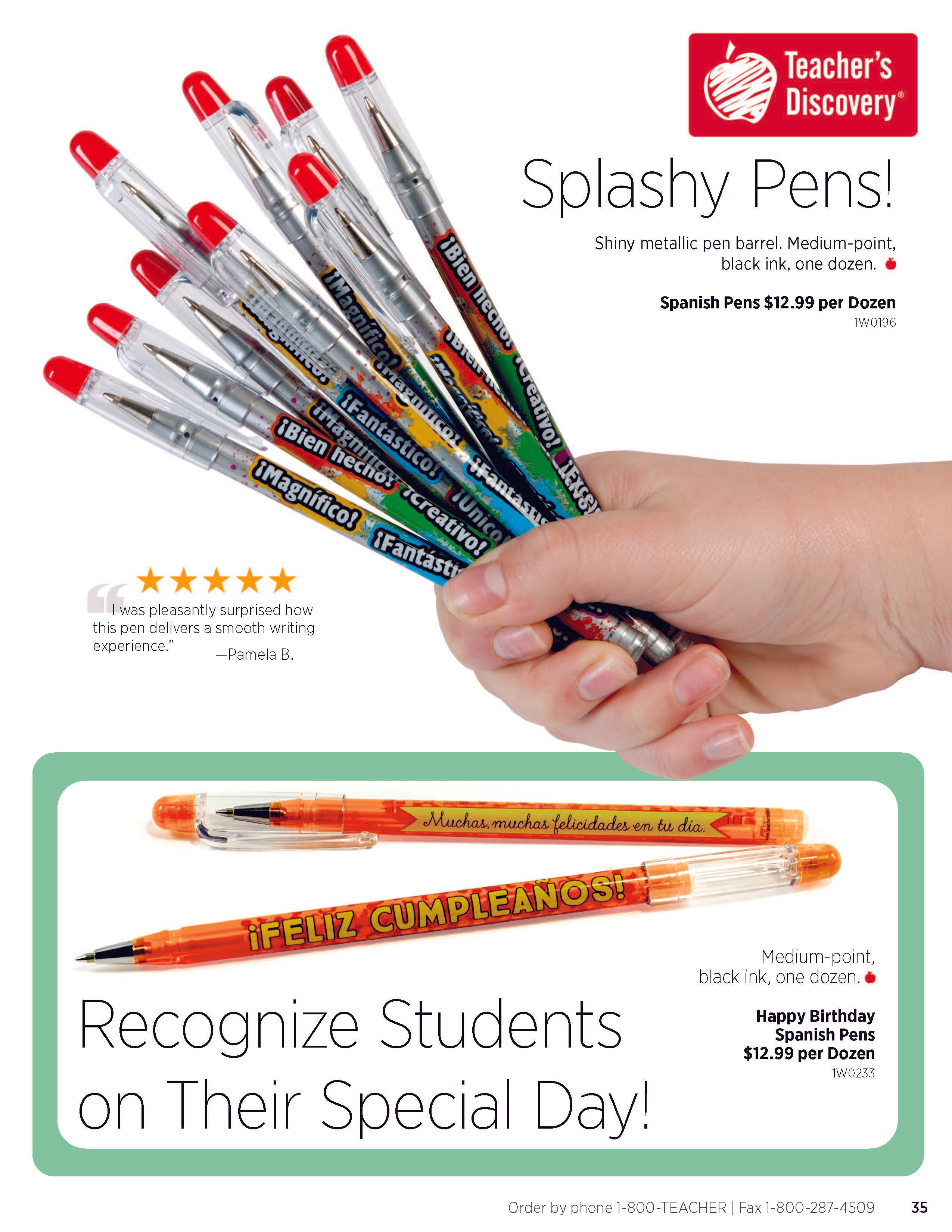 Back to School Resources Spanish Catalog Teacher's Discovery