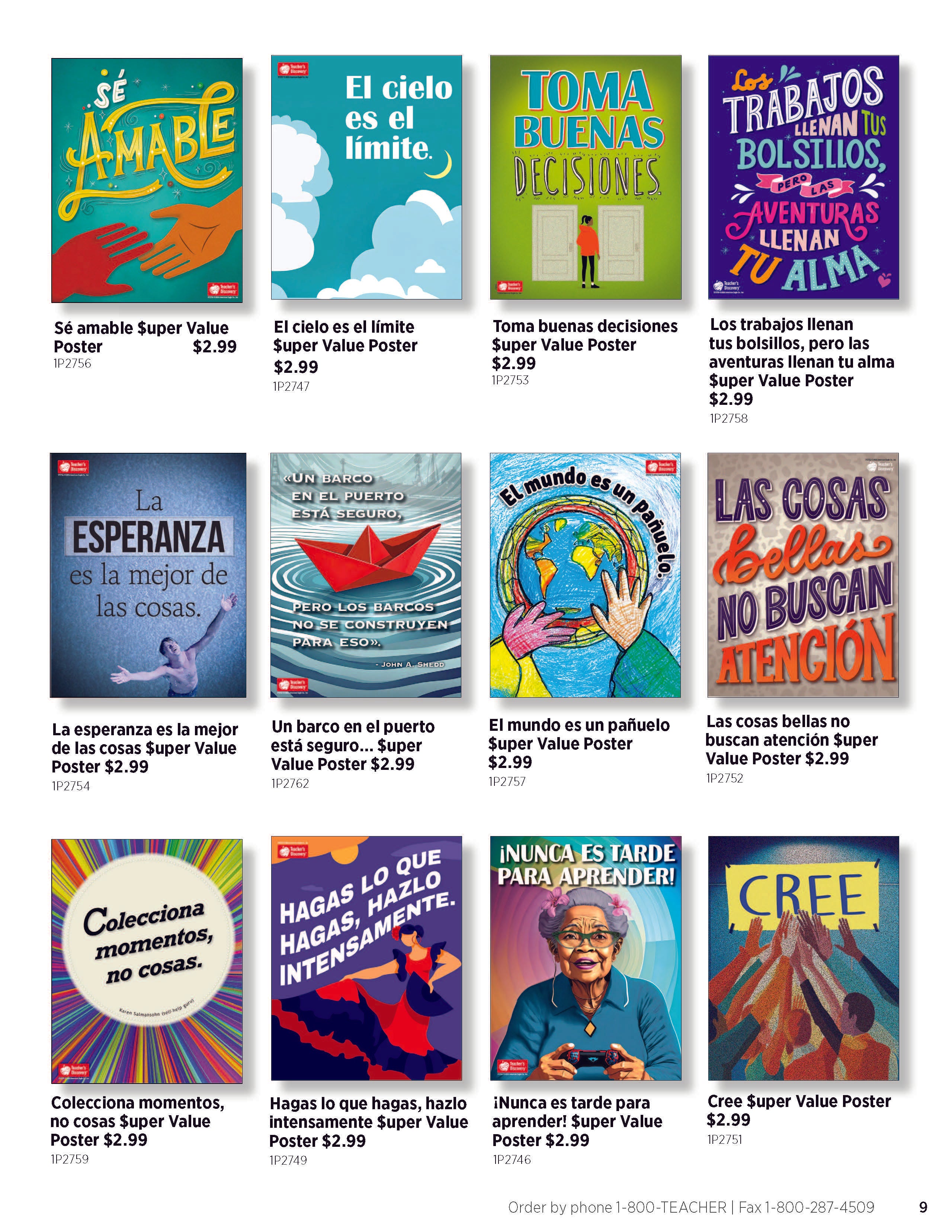Back to School Resources Spanish Catalog Teacher's Discovery