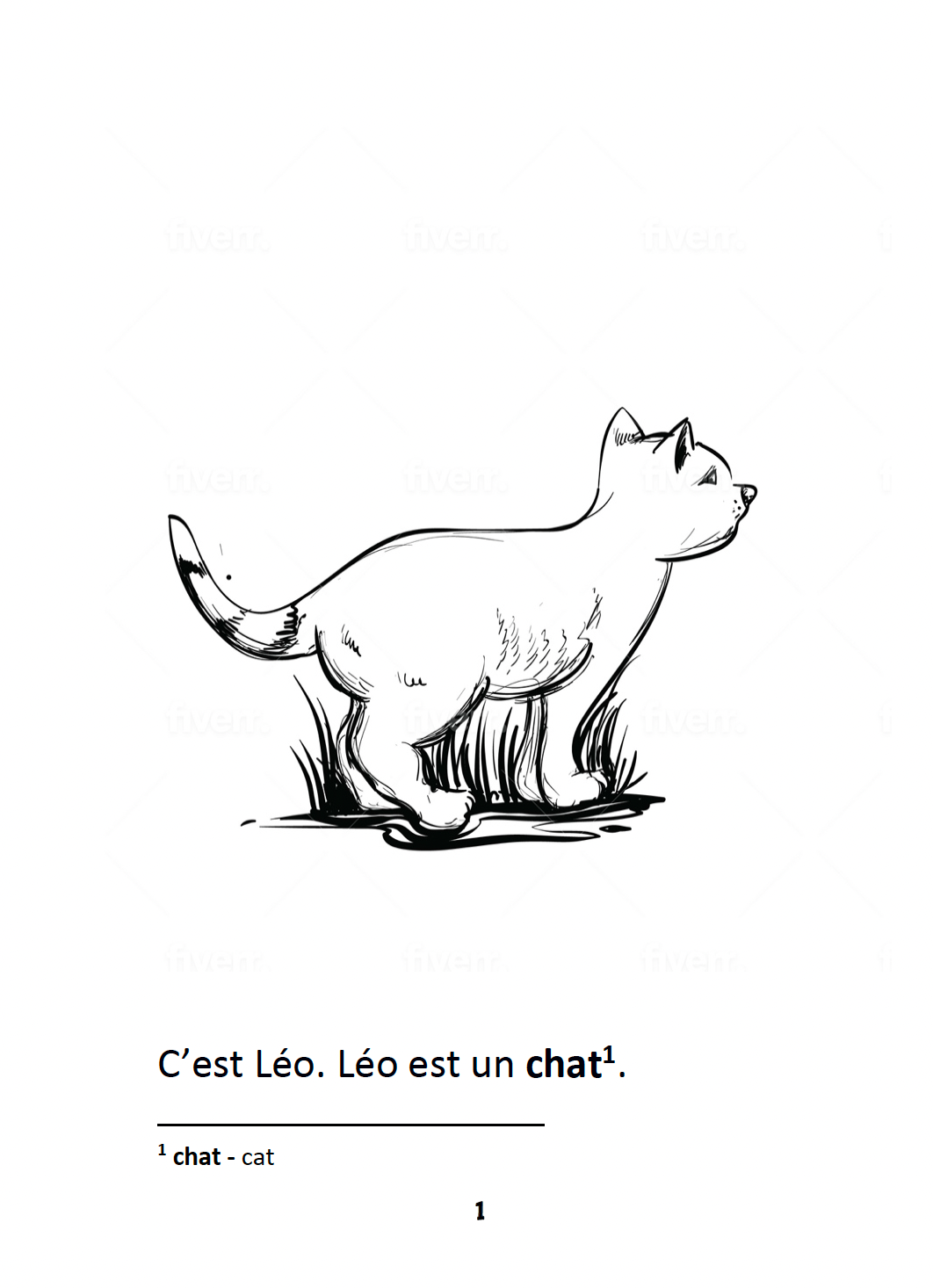 Léo le chat - Level 1 - French Reader by Theresa Marrama