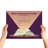 Spanish reading certificate set of 15, celebrating student reading milestones for Spanish world language classroom programs.