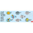 Laminated Spanish weather poster showing common weather phrases and vocabulary for language classrooms.