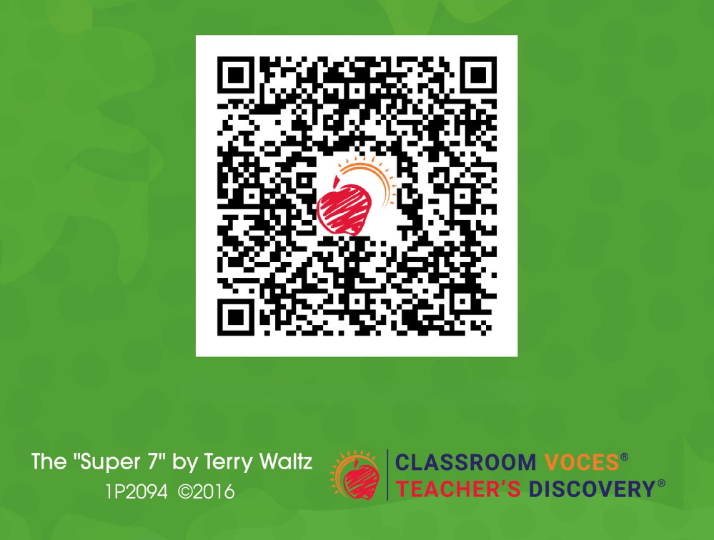Enhanced Sticker for Super 7 First Person Present Skinny Poster for Spanish Classrooms