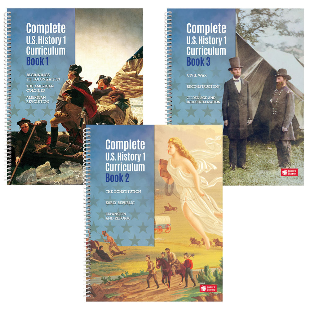 Complete U.S. History 1 Curriculum Set of 3 Books