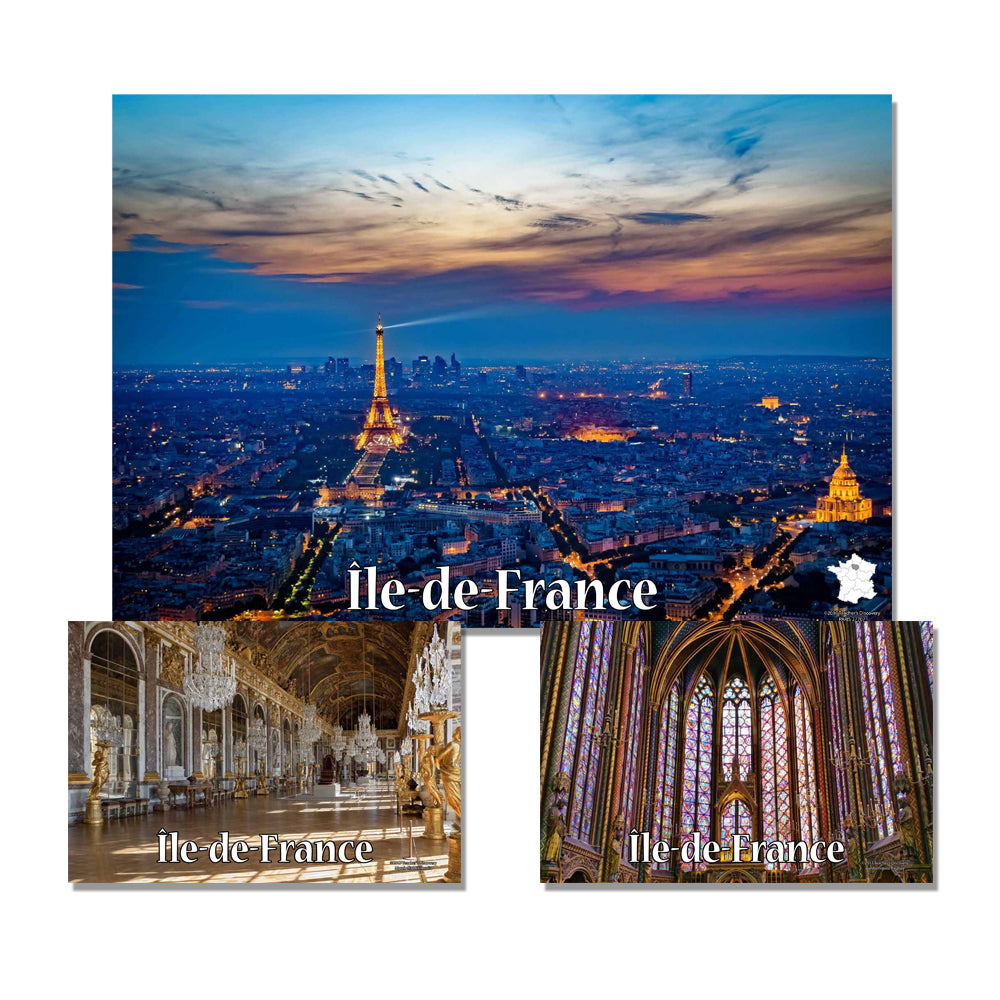 French Regions Bulletin Board Set