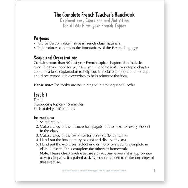 The Complete French Teacher's Handbook