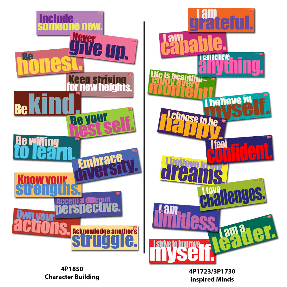 Character Building and Affirmations Sign Sets – Teacher's Discovery