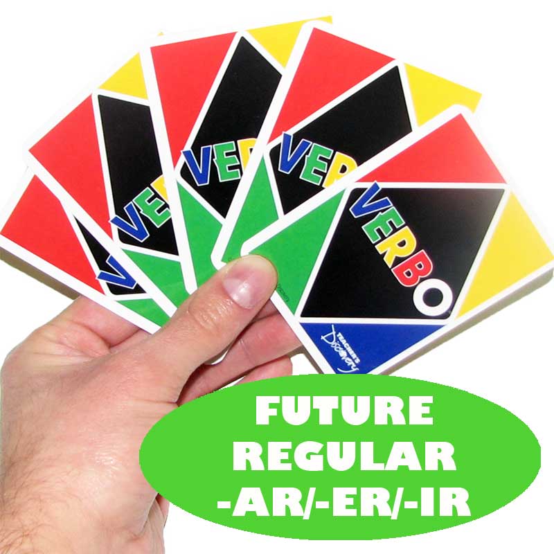 Verbo™ Spanish Card Game Future Tense Regular -AR/ER/IR Verbs