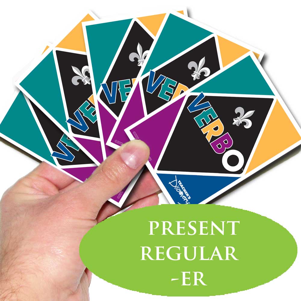 Verbo™ French Card Game Present Tense Regular Verbs