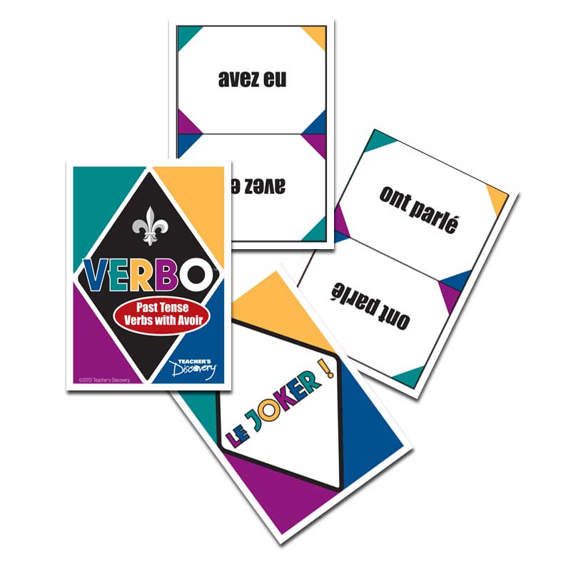 Verbo™ French Card Game Past Tense Verbs with Avoir