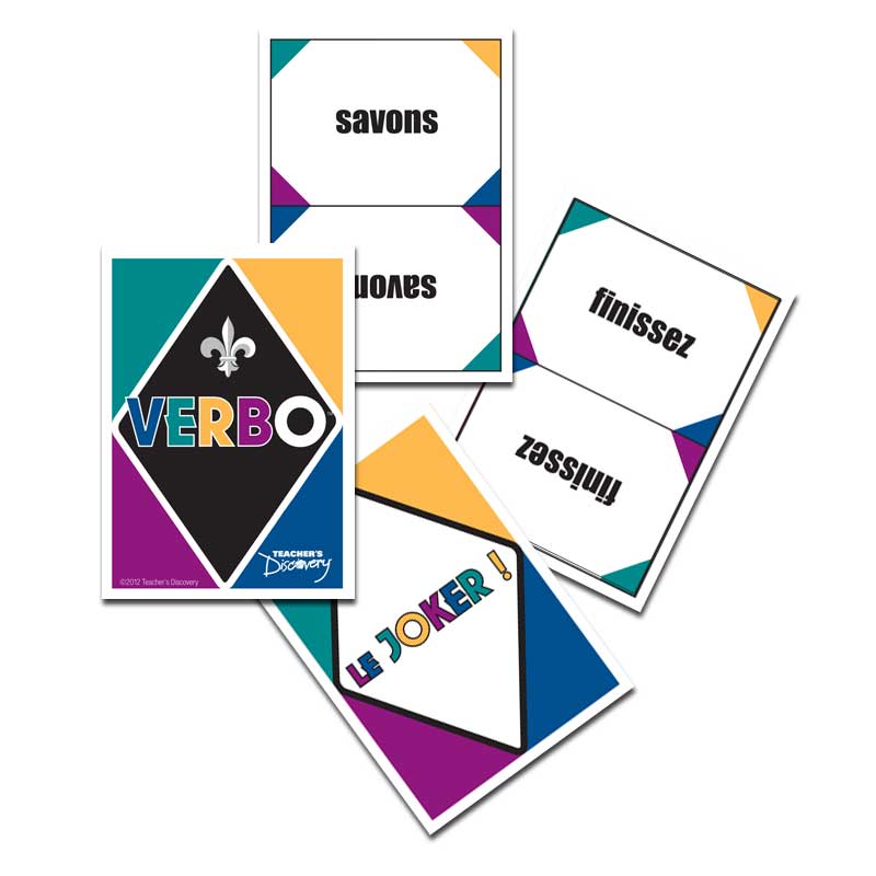 Verbo™ French Card Game –RE, –IR Present Tense Verbs