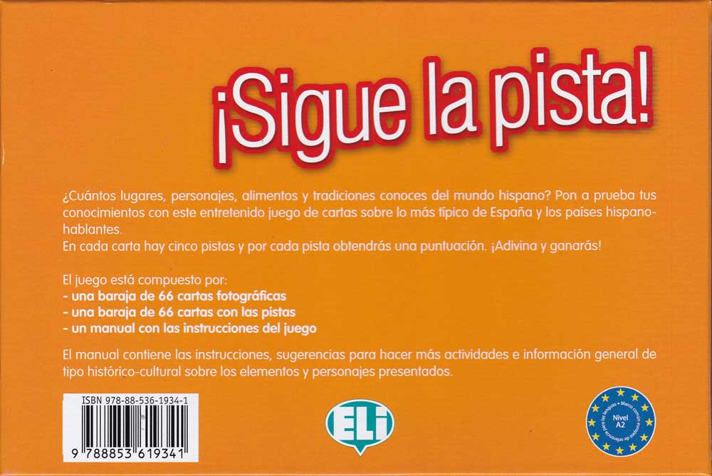 ¡Sigue la pista! Spanish Game