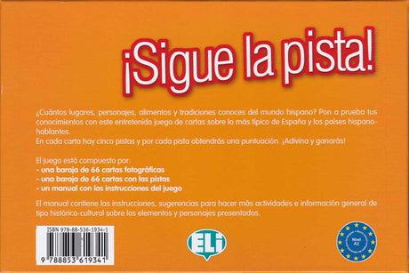 ¡Sigue la pista! Spanish Game