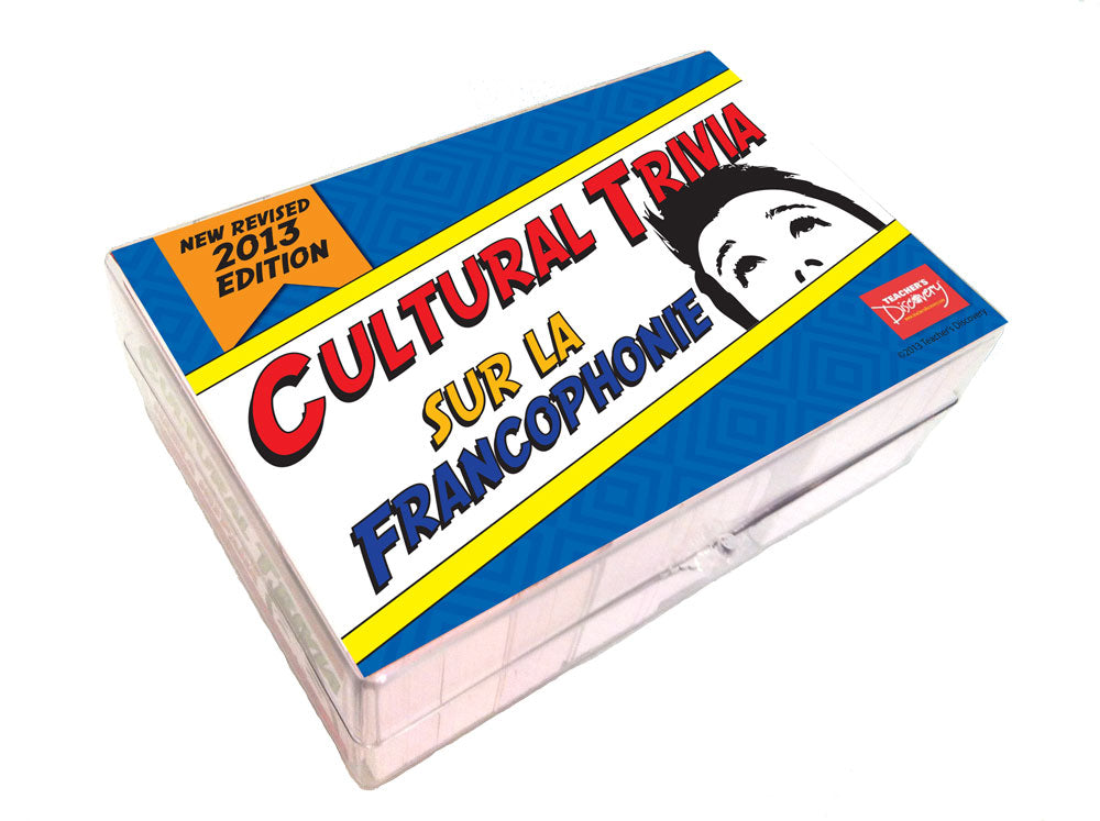 Cultural Trivia Game Sur la Francophonie Game Cards