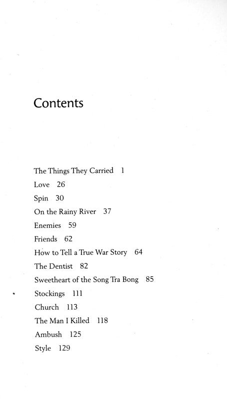 The Things They Carried Paperback Book (880L)