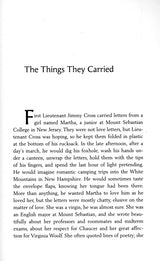 The Things They Carried Paperback Book (880L)