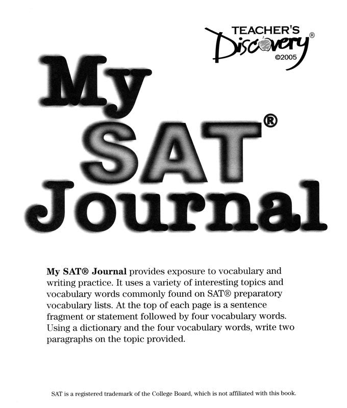 My SAT® Journal Print Set of 30