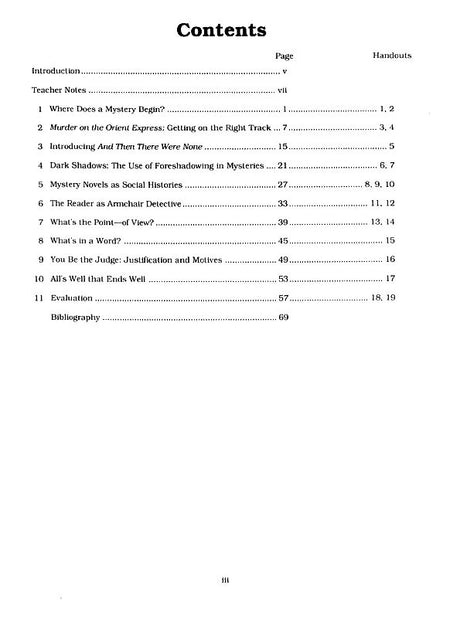 Murder on the Orient Express/And Then There Were None Curriculum Unit