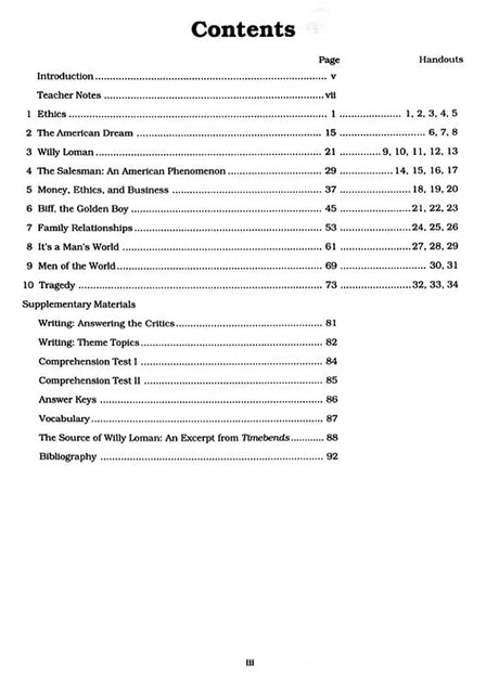 Death of a Salesman Curriculum Unit