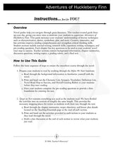 Adventures of Huckleberry Finn Novel Guide Book Download