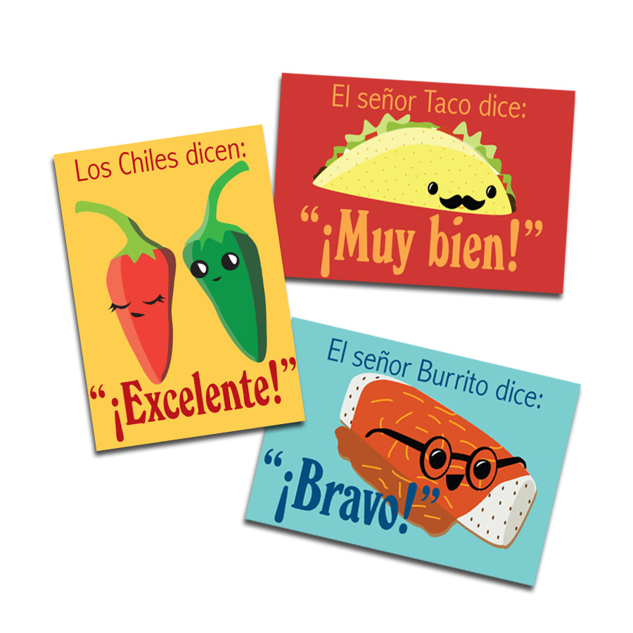 Señor Taco & Friends Spanish Stickers (60)