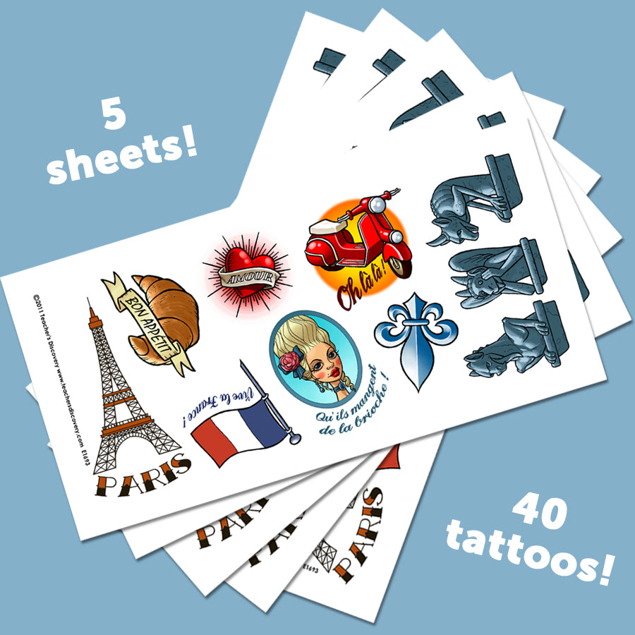 Temporary French Tattoos (40)