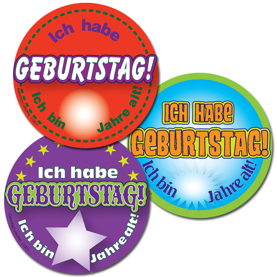 It's My Birthday! German Stickers (90)