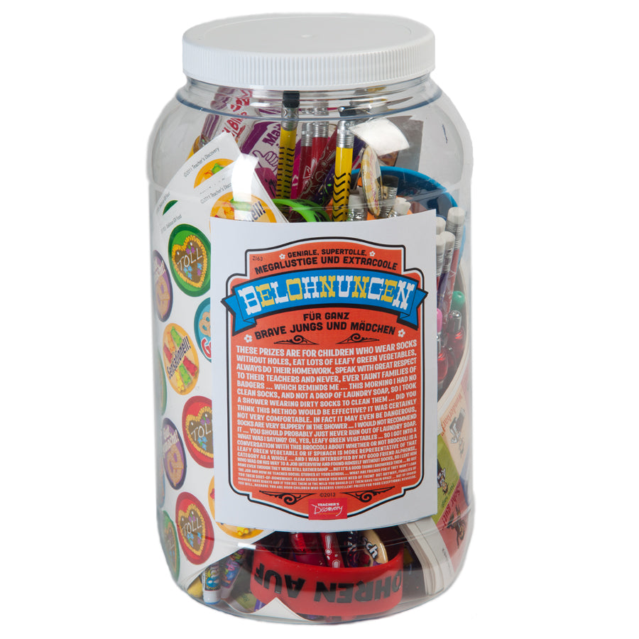 Prize Jar Incentive German Assortment 100+ Pieces