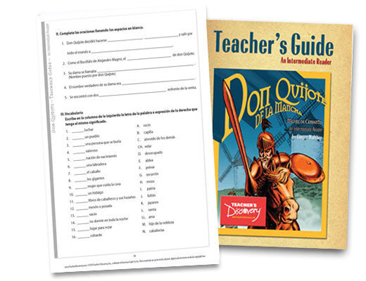 Don Quijote de la Mancha Spanish Level 2 Graphic Reader Teacher's Guide