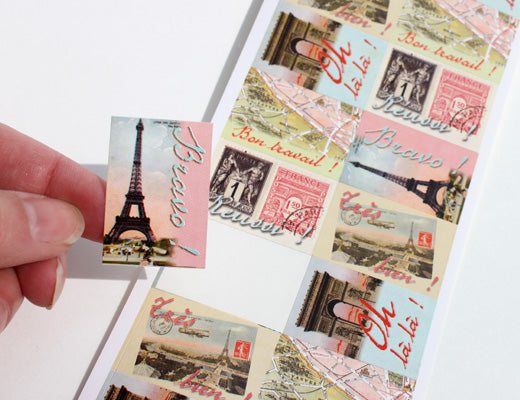 Postcards From Paris French Stickers (60)