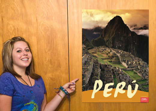 Machu Picchu Peru Travel Poster