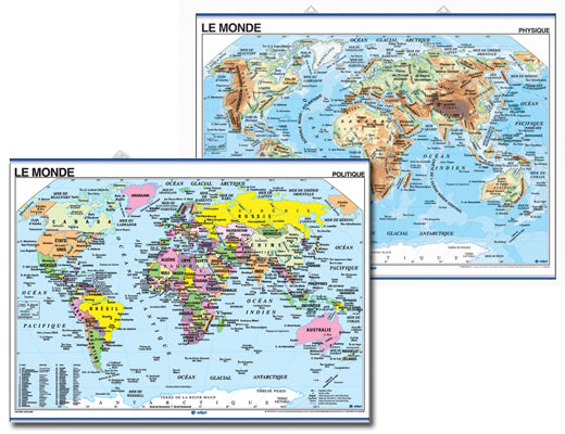 World Map in French