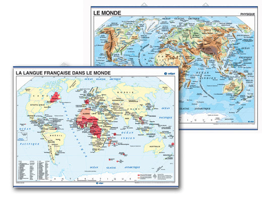 World Map of French-Speaking Countries