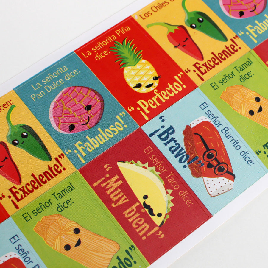 Señor Taco & Friends Spanish Stickers (60)